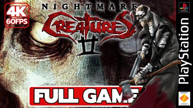 Nightmare Creatures 2 (PS1) Longplay FULL GAME Walkthrough (4K 60FPS) No Commentary
