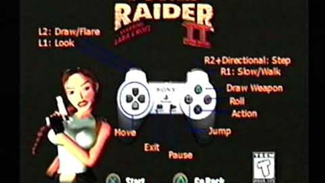 VHS Tomb Raider 2 Demo PS1 Gameplay VCR 1997 Retro 4:3