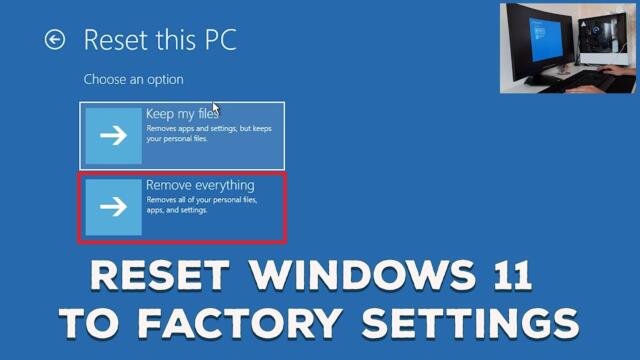 How to FULLY Reset Windows 11 to Factory Settings