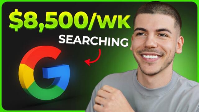 How to Make Money Online: $1,875/Day GOOGLE Search (2024)