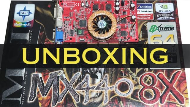 Unboxing MSI MX440 8X 64MB and testing 22 years old GPU