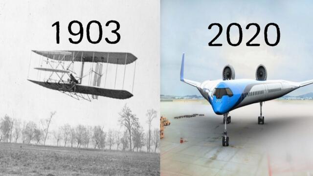 Evolution of Airplanes 1903 - 2020