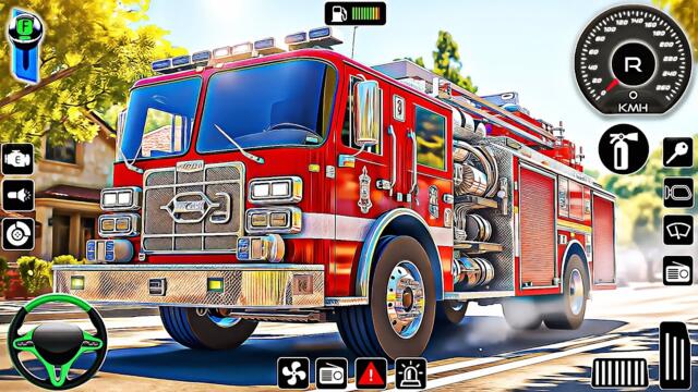 Real Fire Truck Driving Game - City Fireman Rescue Simulator | Android Gameplay