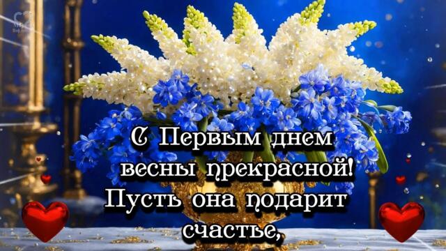 🌹С ПЕРВЫМ ДНЁМ ВЕСНЫ ПРЕКРАСНОЙ! 🌹 ПУСТЬ ОНА ПОДАРИТ 🌹 СЧАСТЬЕ!  🌹 🌹🌹
