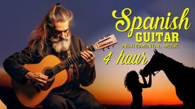 4 Hours of Beautiful Spanish Guitar Music 🎶 Morning Vibes Music 🍀 Relaxing Instrumental Cafe Music