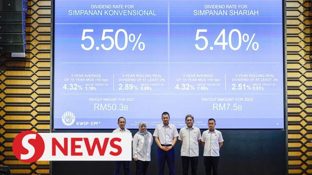 EPF declares 5.5% dividend for conventional savings for 2023