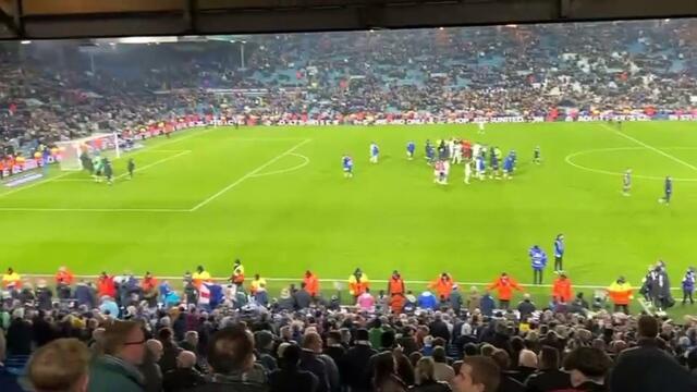 Elland Road celebrates Leeds' win over Stoke City