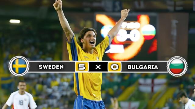 Sweden 🇸🇪 × 🇧🇬 Bulgaria | 5 × 0 | HIGHLIGHTS | All Goals | Euro 2004