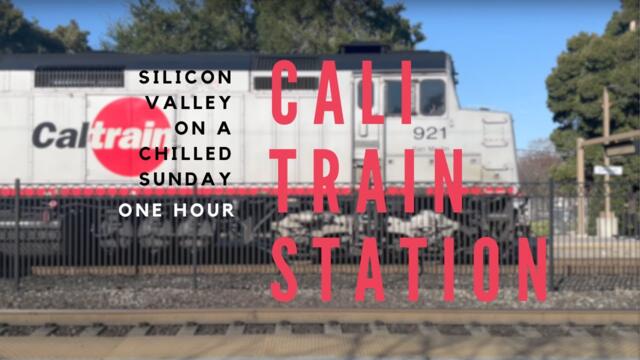 🚉1 Hour California Train Station 4K HD 60fps | 📹Copyright Free Cinematic Stock Video | Ambient Sound