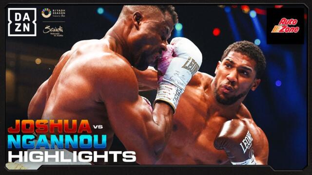 KNOCKOUT CHAOS | Anthony Joshua vs. Francis Ngannou Fight Highlights
