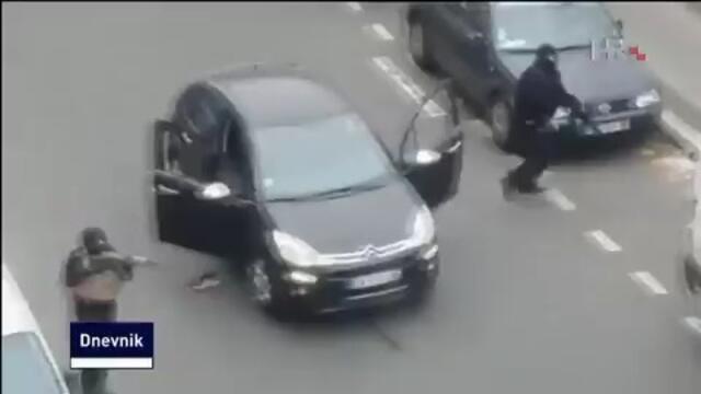 HRT: Teroristički napad na satirički list Charlie Hebdou Parizu 7.1.2015.