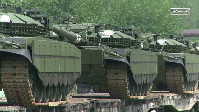 Уралвагонзавод  отгрузил в адрес МО РФ очередную партию танков Т-90М «Прорыв» и Т-72Б3М