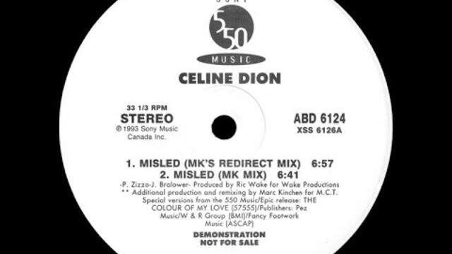 Céline Dion ‎– Misled (MK Mix) 1993