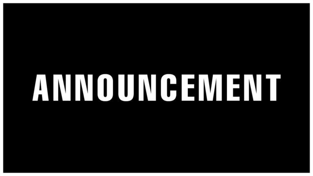 ANNOUNCEMENT