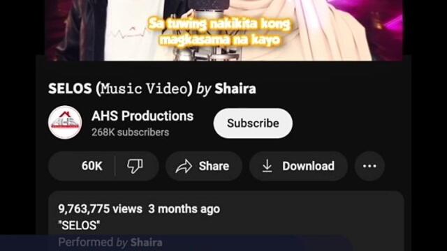 Shaira's 'Selos' taken down from online streaming platforms amid copyright claims