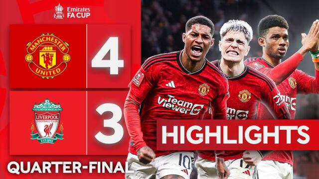 INCREDIBLE Old Trafford Thriller! 🔥 | Manchester United 4-3 Liverpool | Emirates FA Cup 2023-24