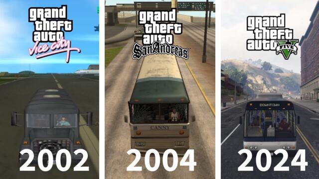 Evolution of BUSES in GTA Games!