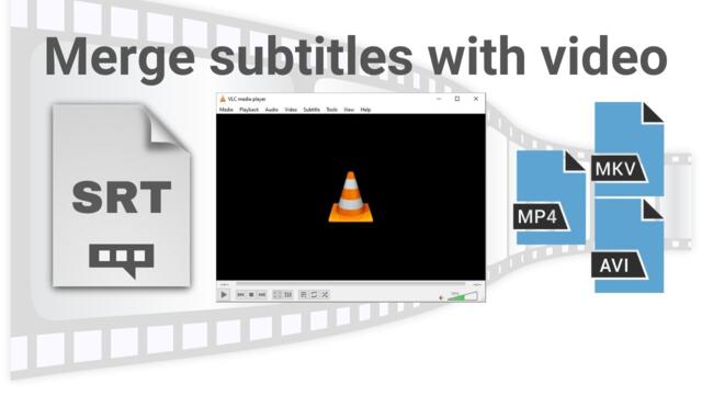 How to merge subtitles with any video permanently using VLC (100% working)
