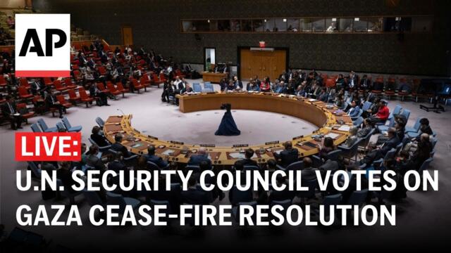 LIVE: U.N. Security Council votes on Gaza cease-fire resolution during Ramadan
