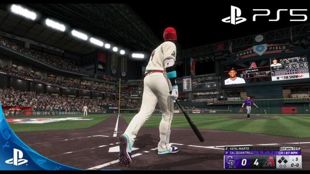 MLB The Show 24! - Arizona Diamondbacks Vs Colorado Rockies Opening Day Gameplay (PS5) 4K