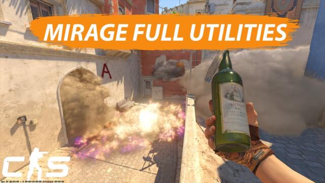 CS2 MIRAGE - ALL Important Utilities You Must Know!!