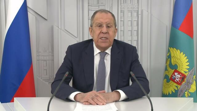Видеообращение С.В.Лаврова к участникам Московской конференции по нераспространению