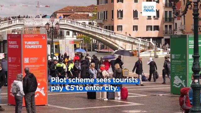 Venice starts fining tourists who skip entrance fee to historic centre