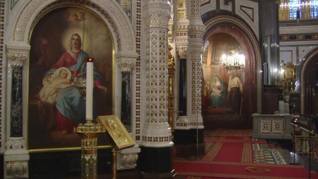 Божественная литургия 28 апреля 2024 года, Храм Христа Спасителя, г. Москва