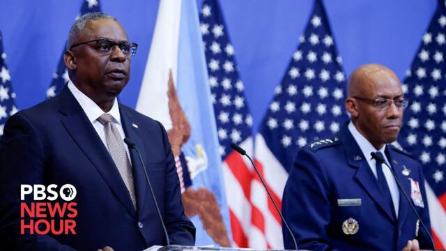 WATCH LIVE: Austin and Joint Chiefs of Staff chairman Brown speak after Ukraine meeting