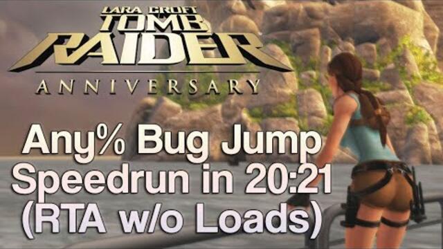Tomb Raider: Anniversary Any% Bug Jump in 20:21