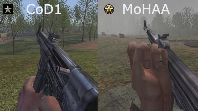 Call of Duty vs Medal of Honor Allied Assault Weapon Comparison