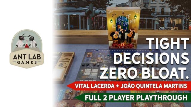 House of Fado | Board Game | Playthrough | Preview