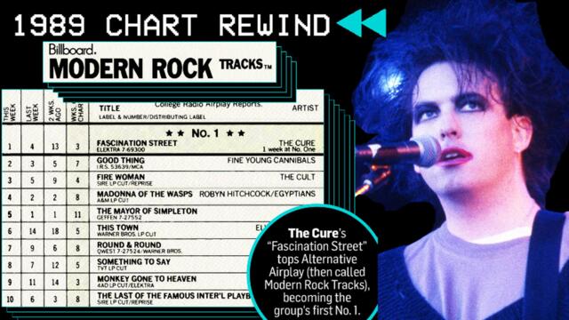 The Cure's "Fascination Street" Hits No.1 On Modern Rock Tracks In 1989 | Chart Rewind | Billboard News