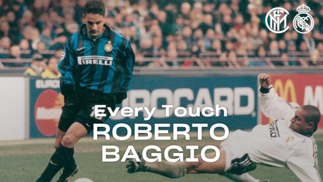EVERY TOUCH | ROBERTO BAGGIO in INTER 3-1 REAL MADRID | 1998/99 UEFA CHAMPIONS LEAGUE 😱⚫🔵🏆