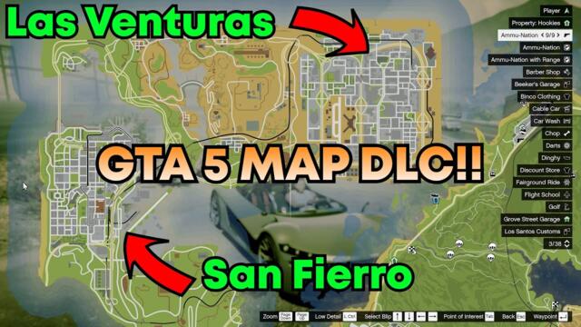 GTA 5 MAP EXPANSION DLC Las Venturas + San Fierro Showcase! (GTA 5 Mods)