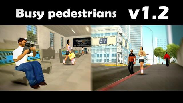 GTA San Andreas Busy Pedestrians v1.2 Mod