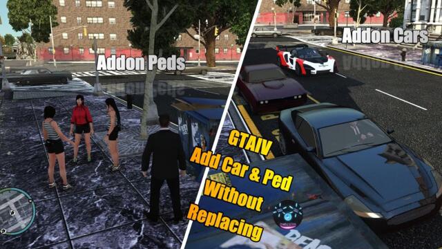 Grand Theft Auto IV | Easy way to Add Car and Ped without relacing