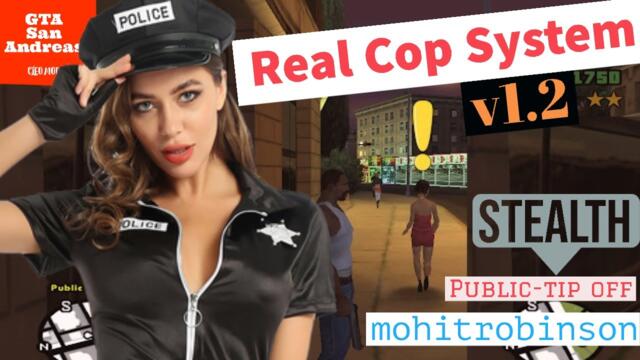 GTA San Andreas Cleo Mod Hide from Cops - Real Cop System v1.2