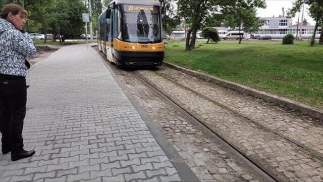 Трамвай 27 от Гара София север до Триъгълника (2303)