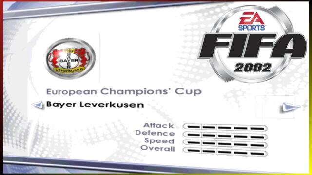 [PC] | FIFA 2002 | CHAMPIONS LEAGUE / ECC | BAYER 04 LEVERKUSEN | WORLD CLASS | LONGPLAY