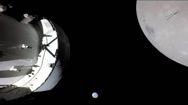 Watch NASA's Artemis 1 Spacecraft, Moon and Earth In Same Shot During Close Approach