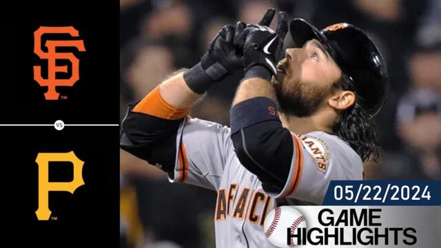 San Francisco Giants vs Pittsburgh Pirates FULL GAME HIGHLIGHTS May 22, 2024 | MLB Highlights 2024