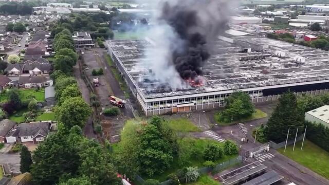 Multiple fire engines called to large blaze at factory