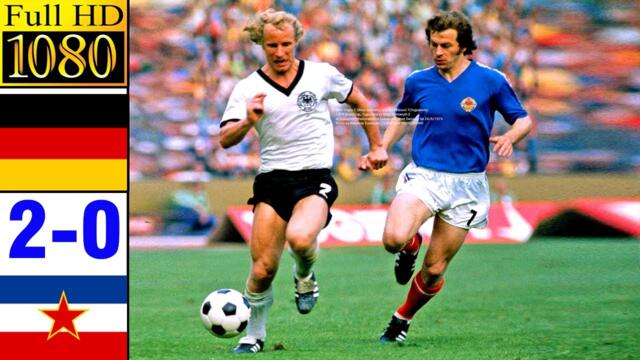 Germany 2-0 Yugoslavia world cup 1974 | Full highlight | 1080p HD
