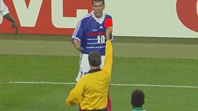 Zidane's Red Card - France vs Saudi Arabia (FIFA World Cup 1998)