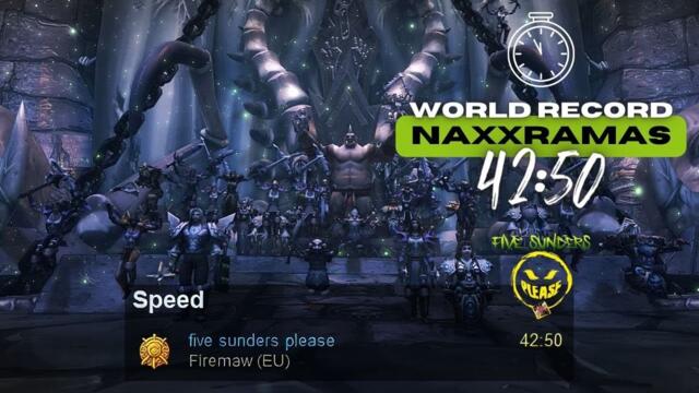 42:50 Naxxramas Speedrun World Record | Classic WoW Movie