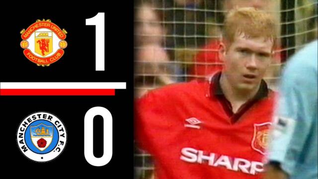 Manchester United v Manchester City | Highlights | 1995/1996