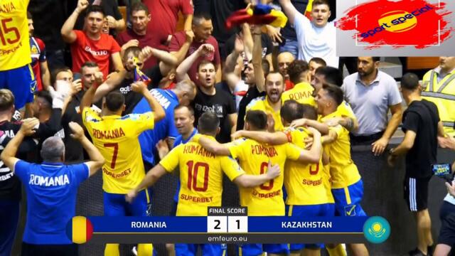 Azi, România s-a calificat în finala Euro Minifotbal la penalty! Am învins din nou Kazahstanul