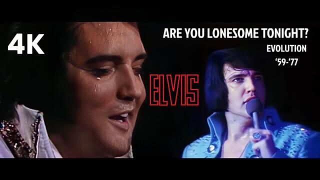 Are You Lonesome Tonight | Elvis Presley 4K (Live Music Video) Remastered Tribute | Song Evolution