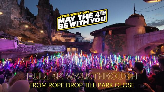Star Wars Day Full Day Walkthrough - May the 4th, 2024 at Disney's Hollywood Studios